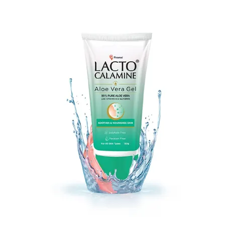 Lacto Calamine Aloe Vera Gel with Vitamin E & Glycerin, 150 gm