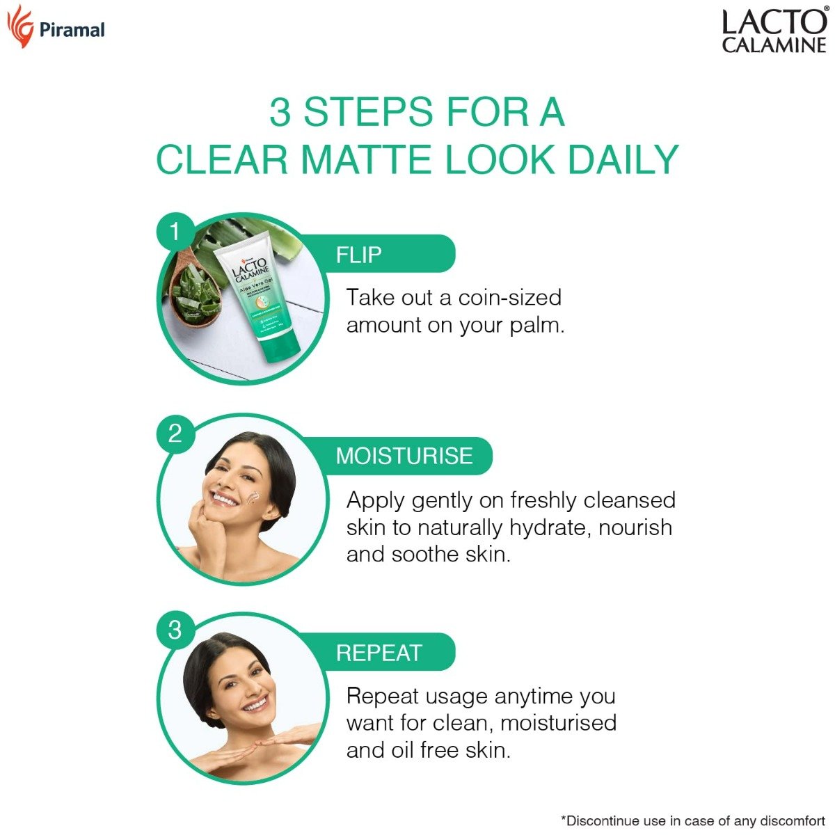 Lacto Calamine Aloe Vera Gel with Vitamin E & Glycerin, 150 gm, Pack of 1 Lacto Calamine Aloe Vera Gel with Vitamin E & Glycerin, 150 gm, Pack of 1