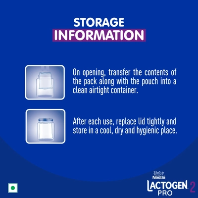 Nestle Lactogen Pro Follow-Up Formula Stage 2 Powder (After 6 Months Up to 12 Months), 400 gm, Pack of 1