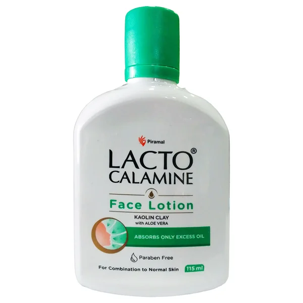 Lacto Calamine Face Lotion Kaolin Clay Aloevera, 115 ml