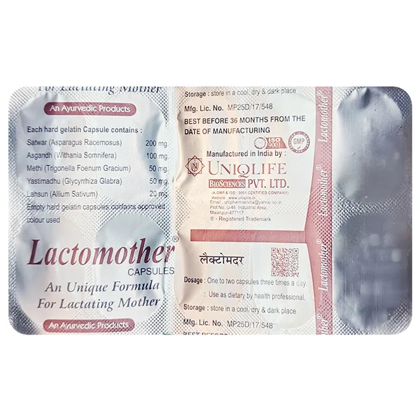 Uniqlife Lactomother, 10 Capsules