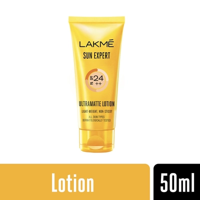 Lakme Sun Expert SPF 24 PA++ Ultra Matte Lotion, 50 ml, Pack of 1