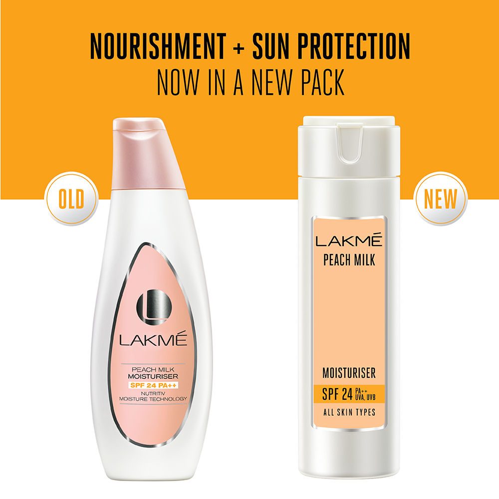 Lakme Peach Milk SPF 24 Moisturiser Cream, 120 ml Price, Uses, Side