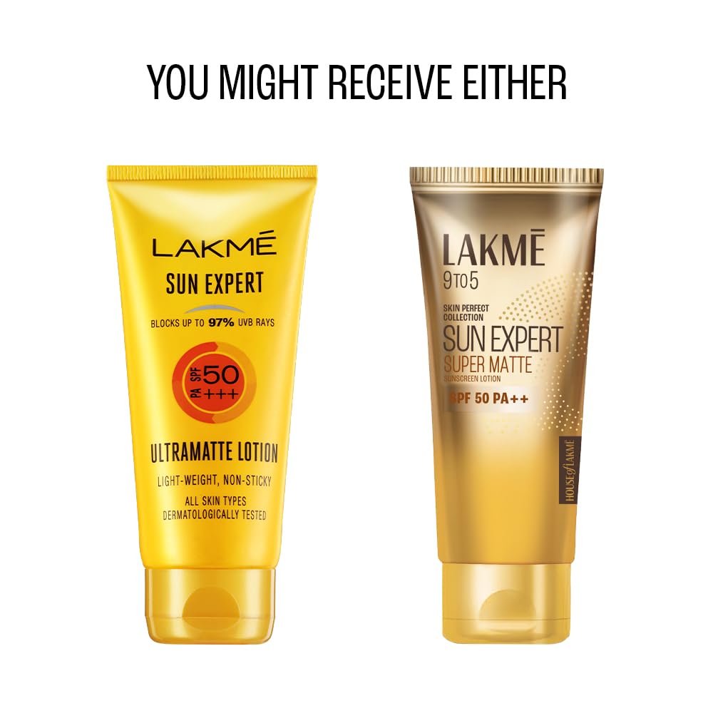 Lakme Sun Expert SPF 50 PA++ Supermatte Lotion, 50 ml, Pack of 1 Lakme Sun Expert SPF 50 PA++ Supermatte Lotion, 50 ml, Pack of 1