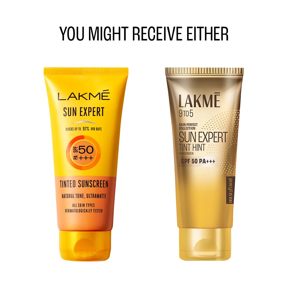 Lakme Sun Expert SPF 50 PA+++ Tinthint Sunscreen Lotion, 50 ml, Pack of 1 Lakme Sun Expert SPF 50 PA+++ Tinthint Sunscreen Lotion, 50 ml, Pack of 1