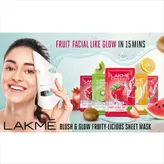 Lakme Blush &amp; Glow Pomegranate Sheet Mask, 25 ml, Pack of 1