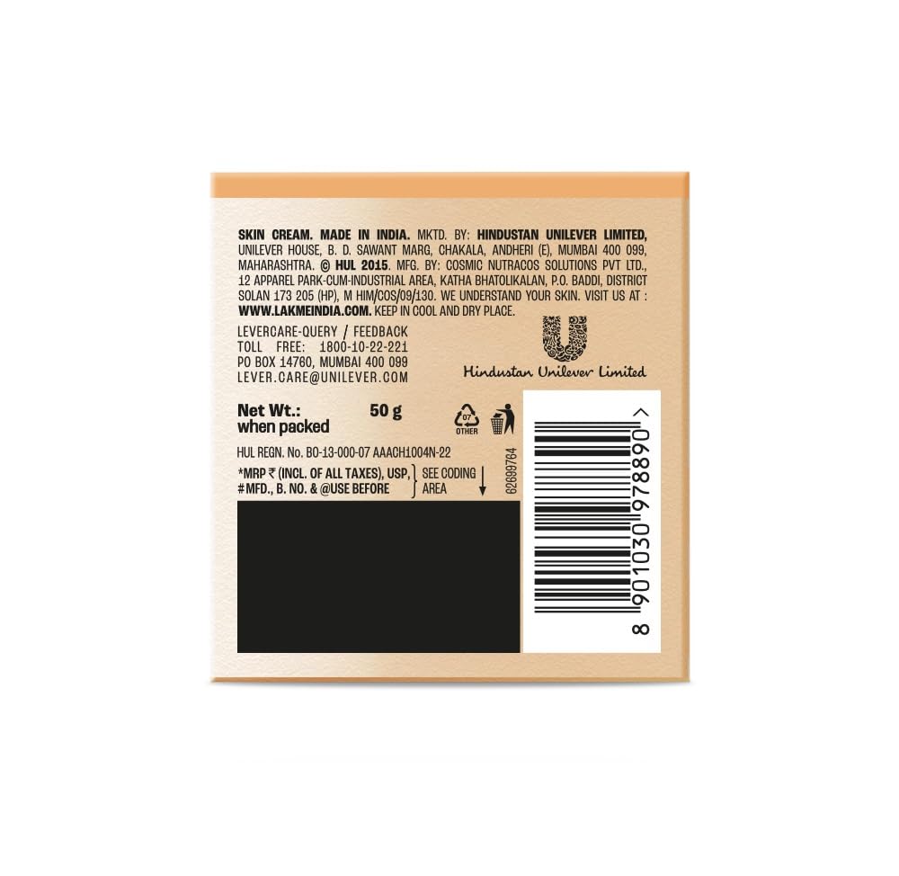 Lakme 9to5 Vit-C+ Brilliance Day Cream, 50 gm, Pack of 1 Lakme 9to5 Vit-C+ Brilliance Day Cream, 50 gm, Pack of 1