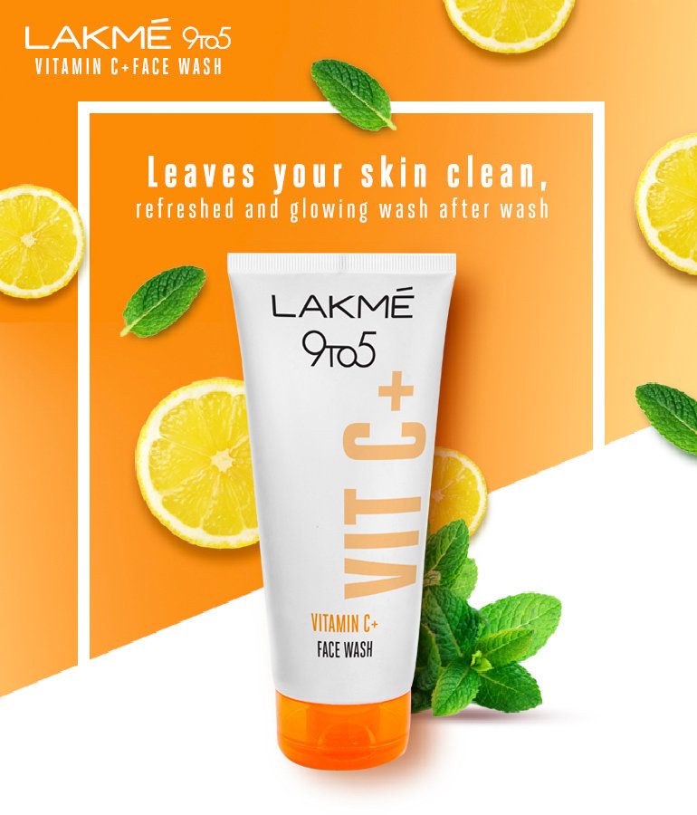 Lakme 9to5 Vitamin C+ Face Wash, 100 gm, Pack of 1 Lakme 9to5 Vitamin C+ Face Wash, 100 gm, Pack of 1
