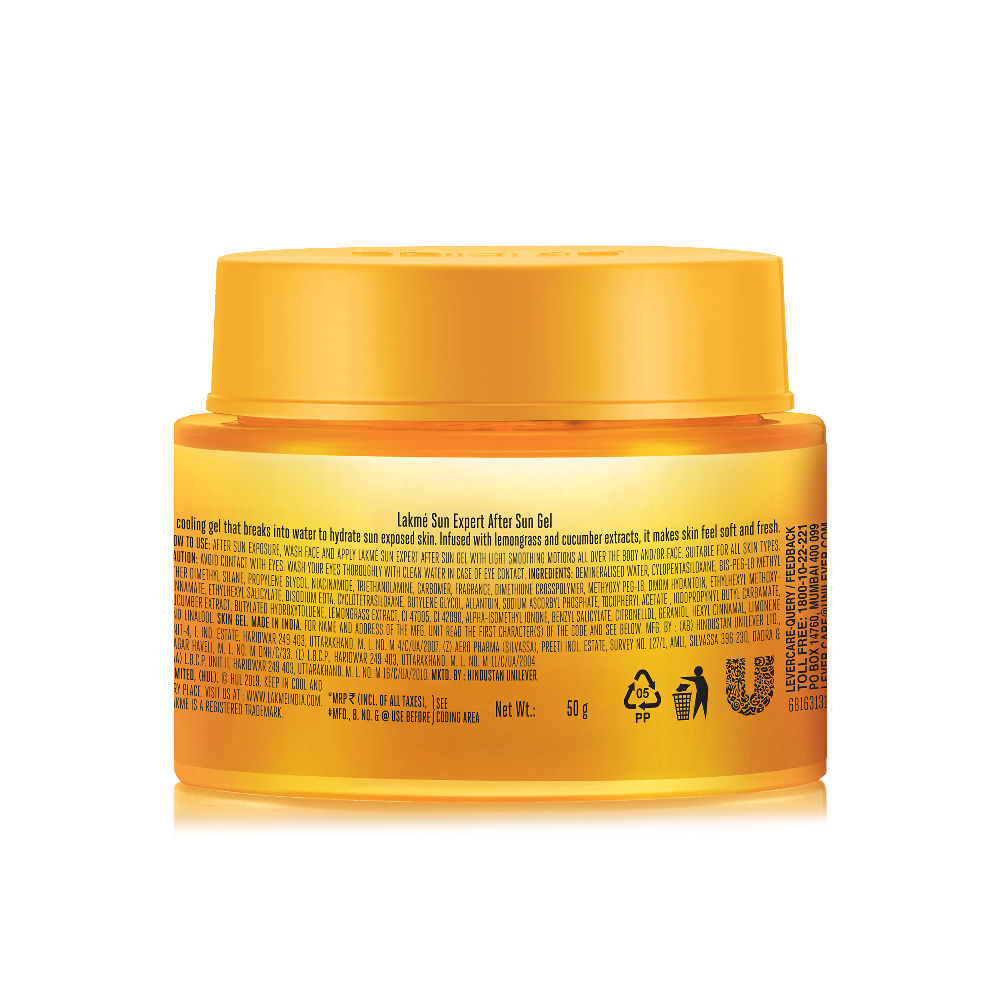 Lakme Sun Expert Ultra Soothing After Sun Gel, 50 gm Price, Uses, Side