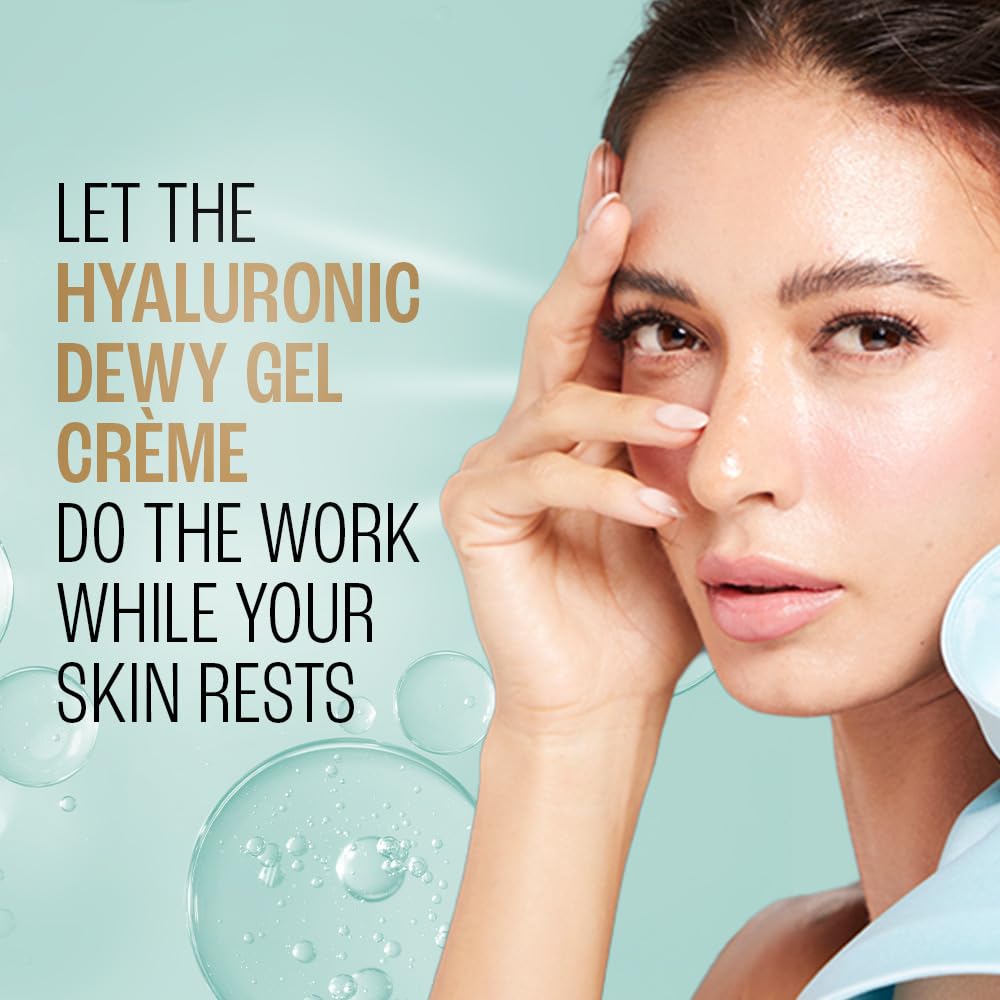 Lakme Hyaluronic Dewy Overnight Gel with Hyaluronic Acid, 50 gm, Pack of 1 Lakme Hyaluronic Dewy Overnight Gel with Hyaluronic Acid, 50 gm, Pack of 1