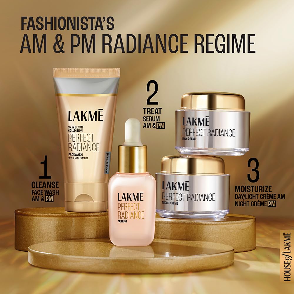 Lakme Absolute Perfect Radiance Serum 15 ml | With 7% Niacinamide Complex | Reduces Pigmentation | For All Skin Type, Pack of 1 Lakme Absolute Perfect Radiance Serum 15 ml | With 7% Niacinamide Complex | Reduces Pigmentation | For All Skin Type, Pack of 1