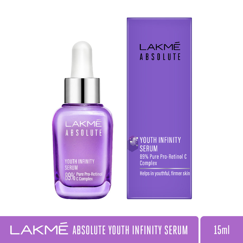 Lakme Absolute Youth Infinity Serum 15 ml | 89% Pure Pro-Retinol C Complex | Reduces Wrinkles | Improves Skin Firmness | Gives Youthful & Firmer Skin, Pack of 1 Lakme Absolute Youth Infinity Serum 15 ml | 89% Pure Pro-Retinol C Complex | Reduces Wrinkles | Improves Skin Firmness | Gives Youthful & Firmer Skin, Pack of 1