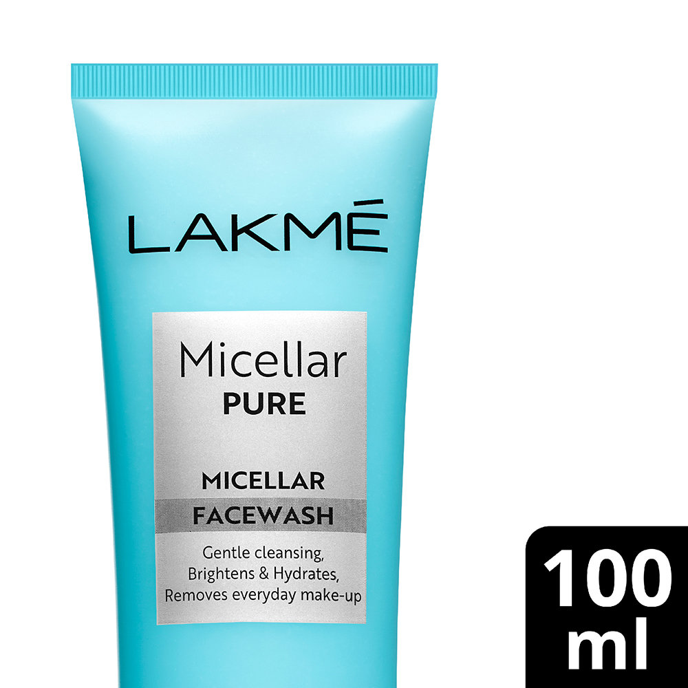 Lakme Micellar Pure Micellar Face Wash 100 gm | Gentle Cleansing | Removes Makeup | Brightens & Hydrates Skin | Deep Pore Cleansing | For All Skin Type, Pack of 1 Lakme Micellar Pure Micellar Face Wash 100 gm | Gentle Cleansing | Removes Makeup | Brightens & Hydrates Skin | Deep Pore Cleansing | For All Skin Type, Pack of 1