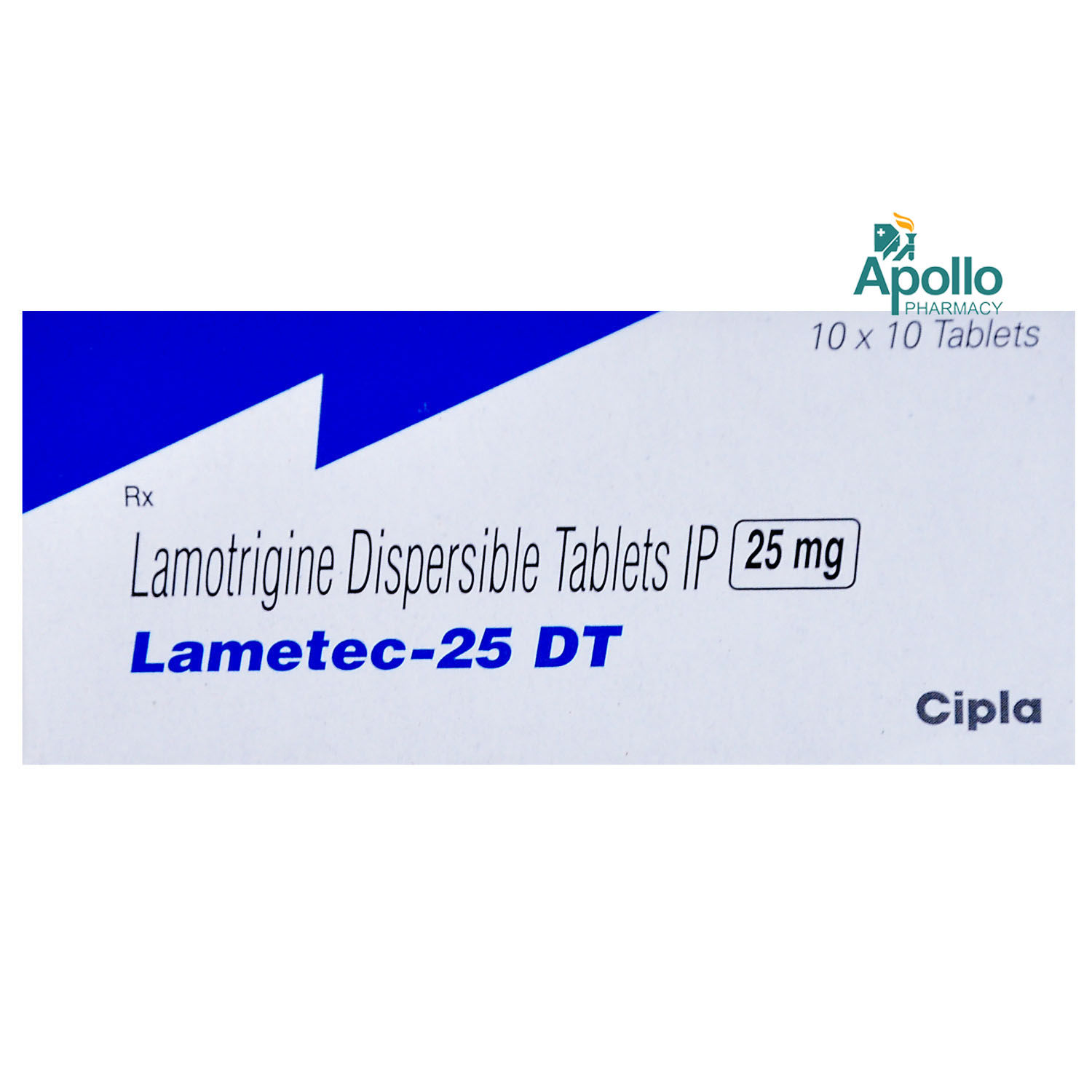 Lametec-25 DT Tablet 10's, Pack of 10 TABLETS