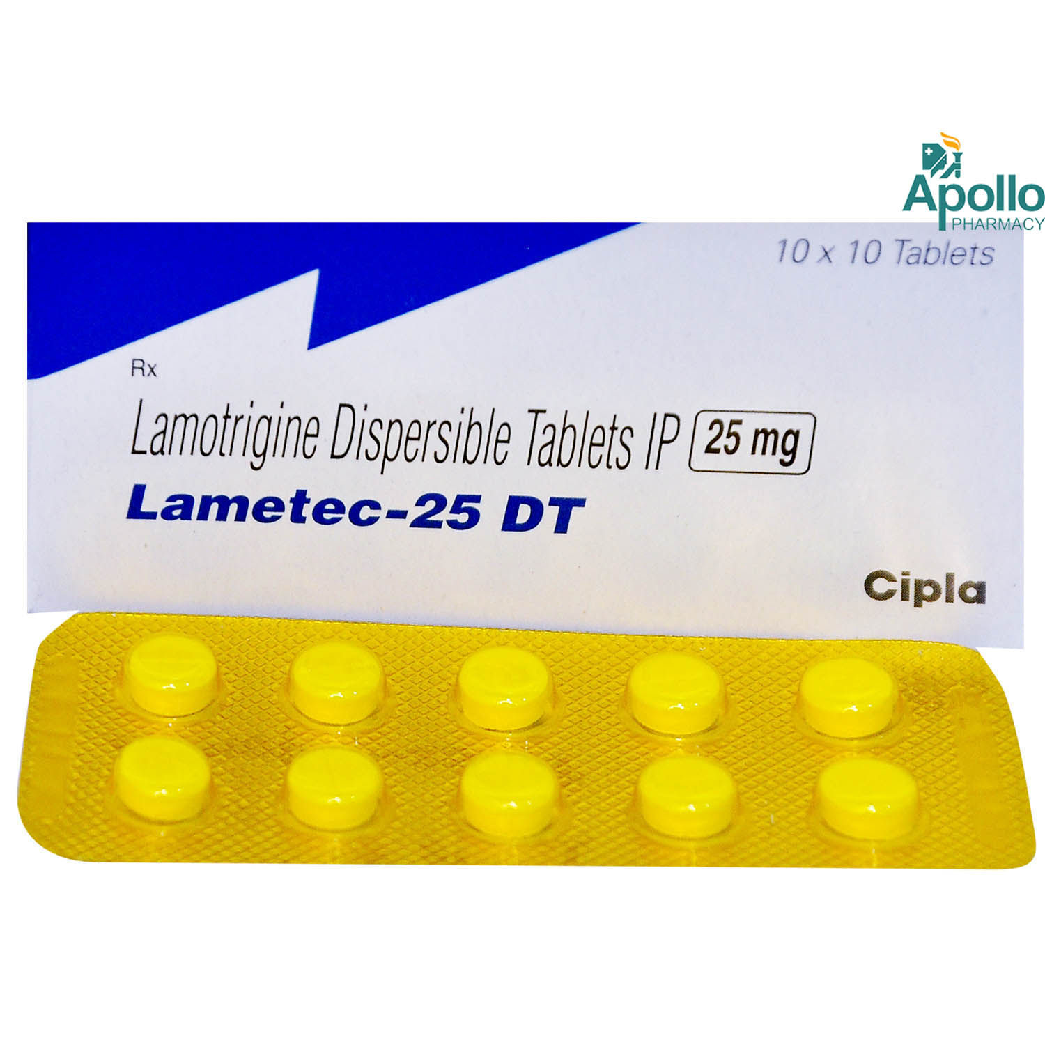 Lametec-25 DT Tablet 10's, Pack of 10 TABLETS