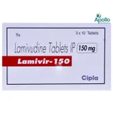 Lamivir-150 Tablet 10's, Pack of 10 TABLETS