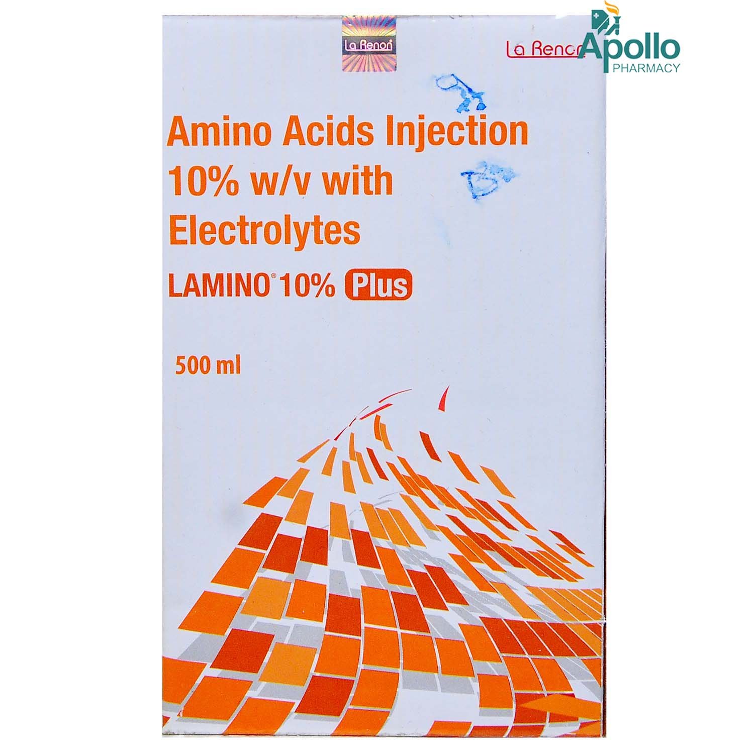 Lamino 10% Plus Injection 500ml, Pack of 1 Lamino 10% Plus Injection 500ml, Pack of 1