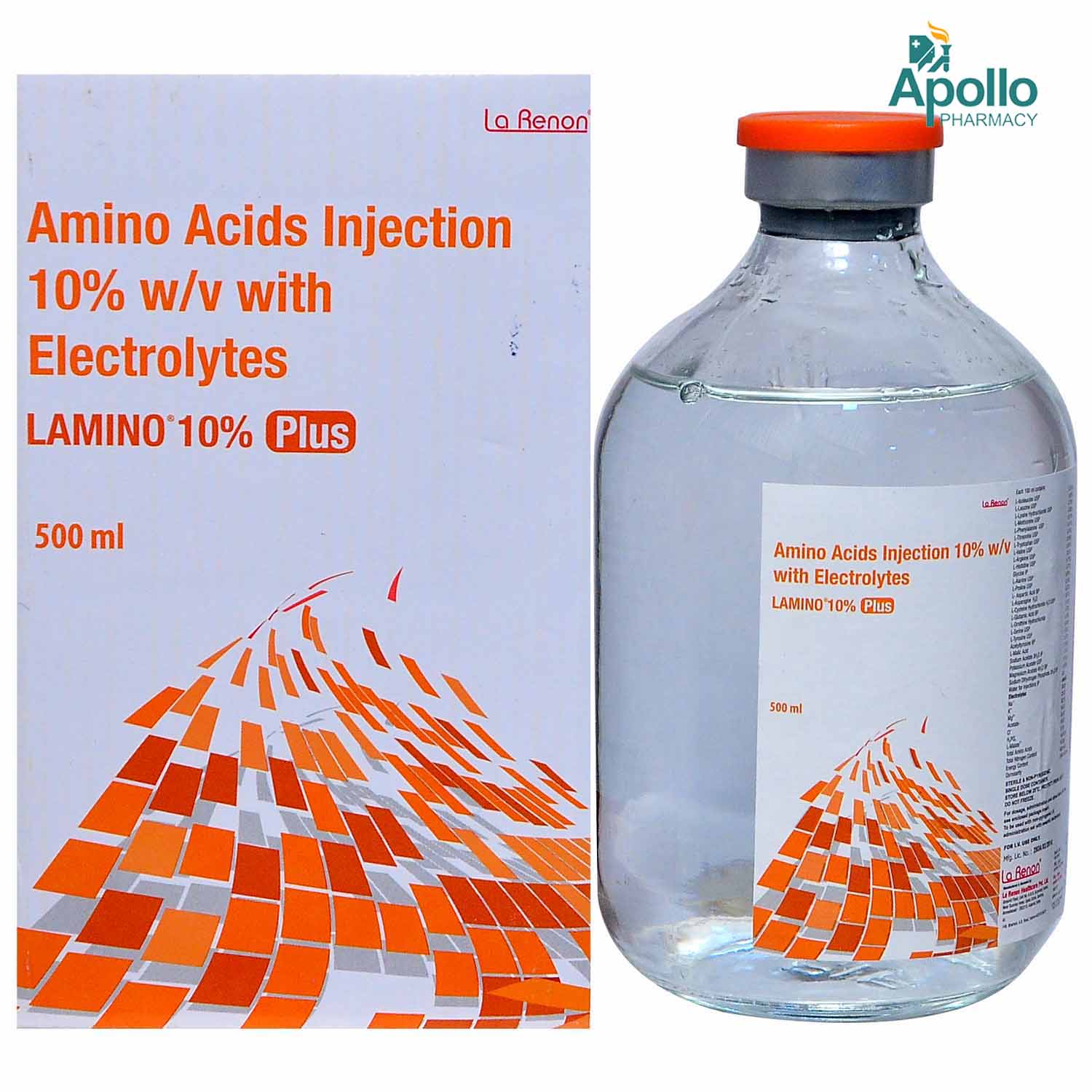 Lamino 10% Plus Injection 500ml, Pack of 1 Lamino 10% Plus Injection 500ml, Pack of 1