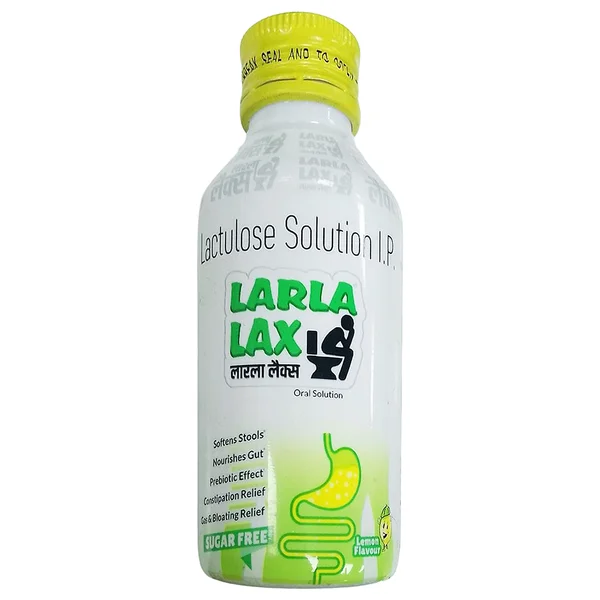 Larla Lax Sugar Free Lemon Flavour Oral Solution, 100 ml, Pack of 1
