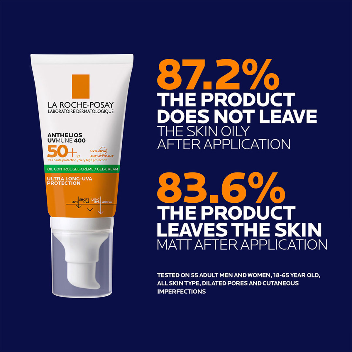 La Roche-Posay Anthelios UVMune 400 Oil Control SPF50 Gel Cream, 50 ml, Pack of 1 La Roche-Posay Anthelios UVMune 400 Oil Control SPF50 Gel Cream, 50 ml, Pack of 1