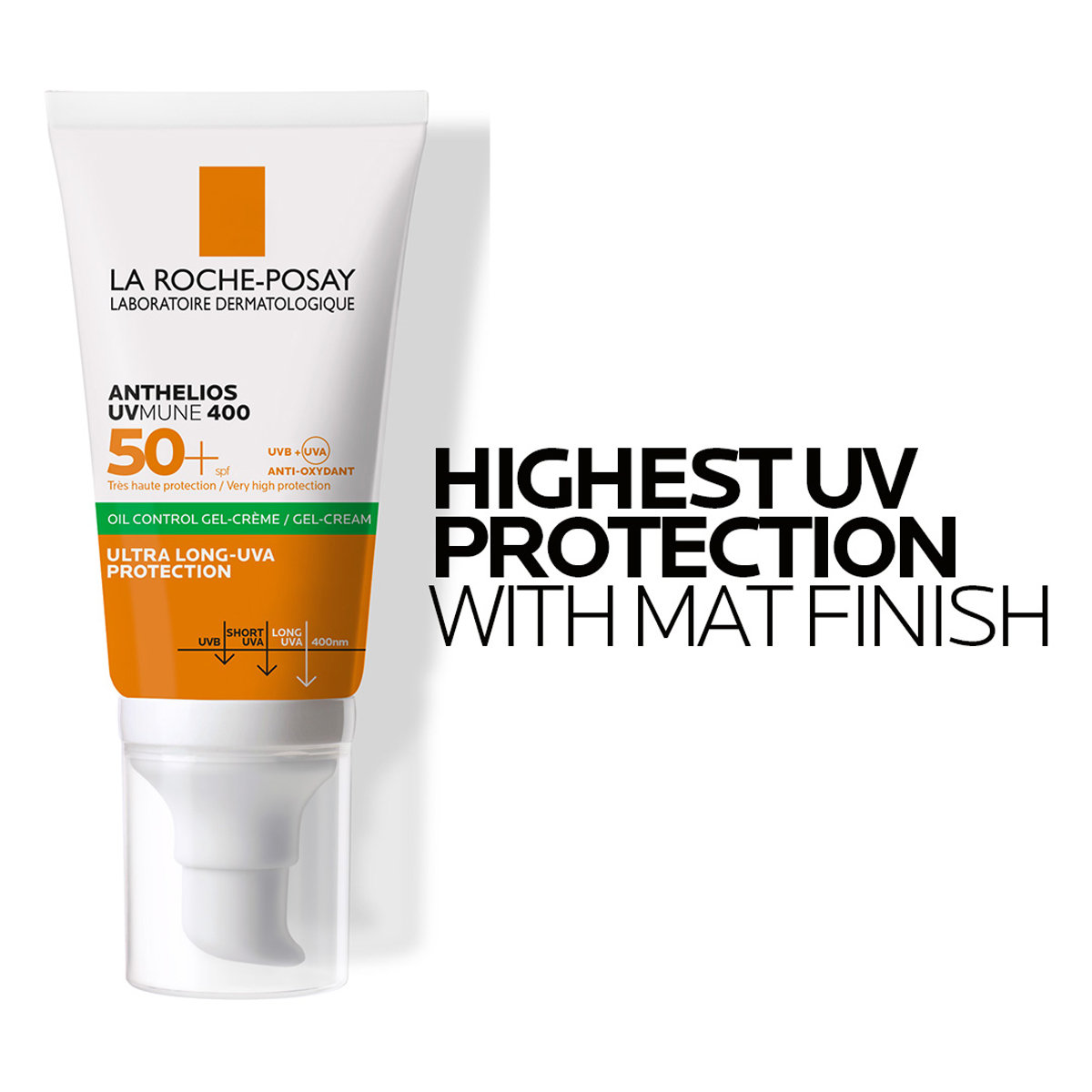 La Roche-Posay Anthelios UVMune 400 Oil Control SPF50 Gel Cream, 50 ml, Pack of 1 La Roche-Posay Anthelios UVMune 400 Oil Control SPF50 Gel Cream, 50 ml, Pack of 1