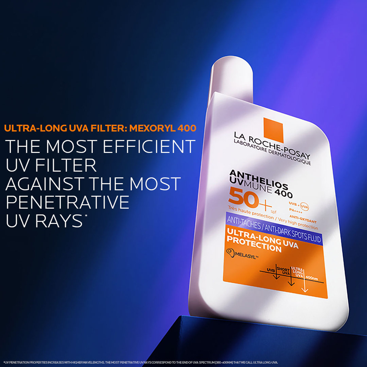 La Roche-Posay Anthelios UVMune 400 Fluid Anti-Taches SPF50 SunScreen, 50 ml, Pack of 1 La Roche-Posay Anthelios UVMune 400 Fluid Anti-Taches SPF50 SunScreen, 50 ml, Pack of 1