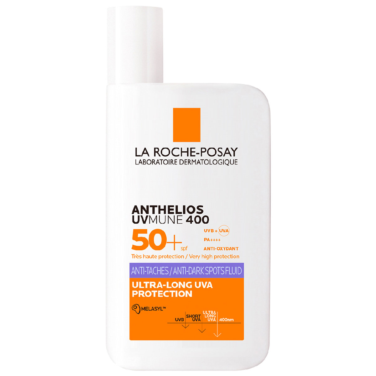 La Roche-Posay Anthelios UVMune 400 Fluid Anti-Taches SPF50 SunScreen, 50 ml, Pack of 1 La Roche-Posay Anthelios UVMune 400 Fluid Anti-Taches SPF50 SunScreen, 50 ml, Pack of 1