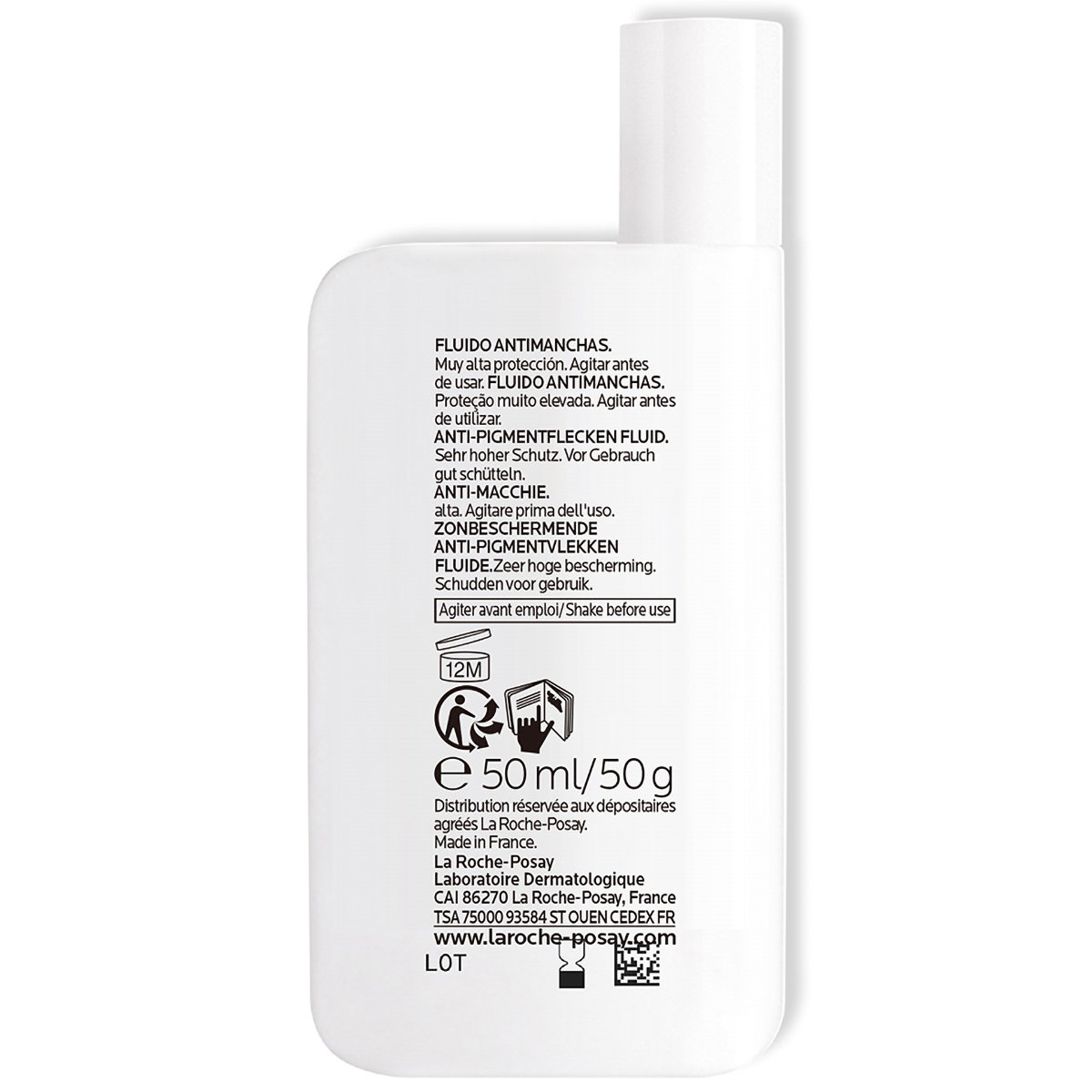 La Roche-Posay Anthelios UVMune 400 Fluid Anti-Taches SPF50 SunScreen, 50 ml, Pack of 1 La Roche-Posay Anthelios UVMune 400 Fluid Anti-Taches SPF50 SunScreen, 50 ml, Pack of 1