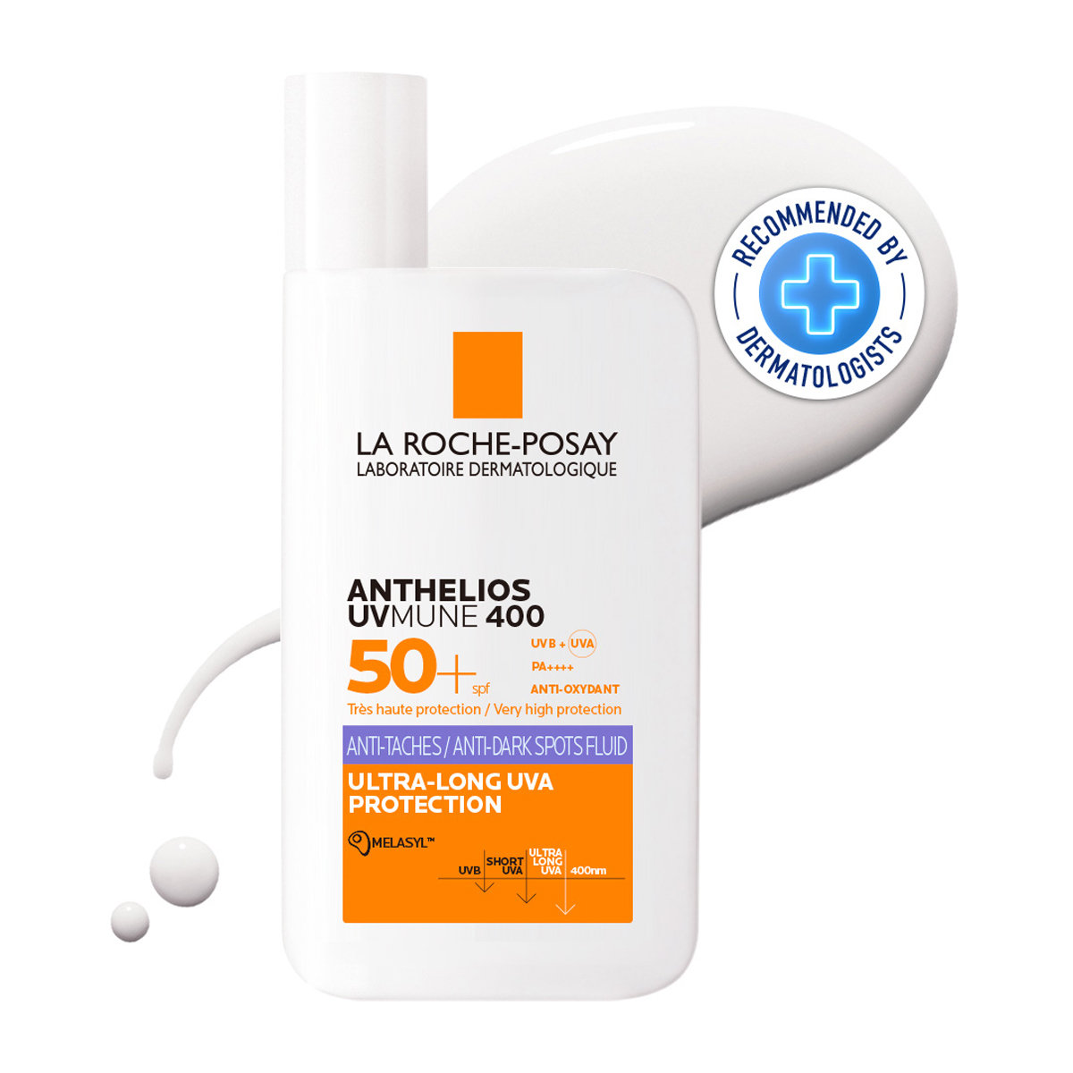 La Roche-Posay Anthelios UVMune 400 Fluid Anti-Taches SPF50 SunScreen, 50 ml, Pack of 1 La Roche-Posay Anthelios UVMune 400 Fluid Anti-Taches SPF50 SunScreen, 50 ml, Pack of 1