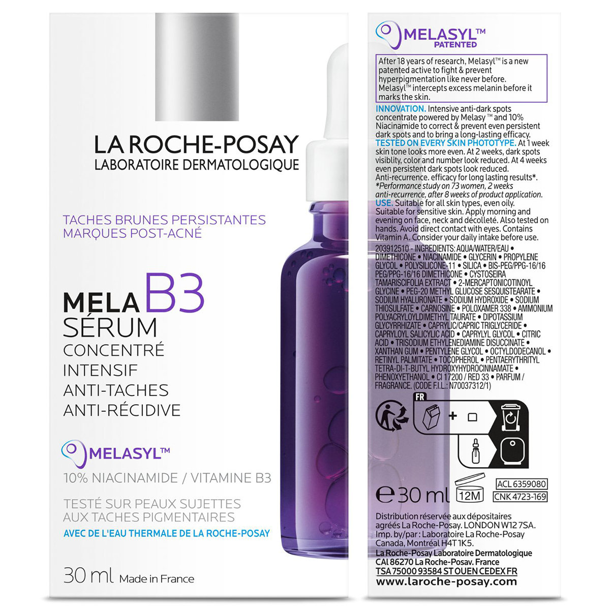 La Roche-Posay Mela B3 Face Serum, 30ml, Pack of 1 La Roche-Posay Mela B3 Face Serum, 30ml, Pack of 1