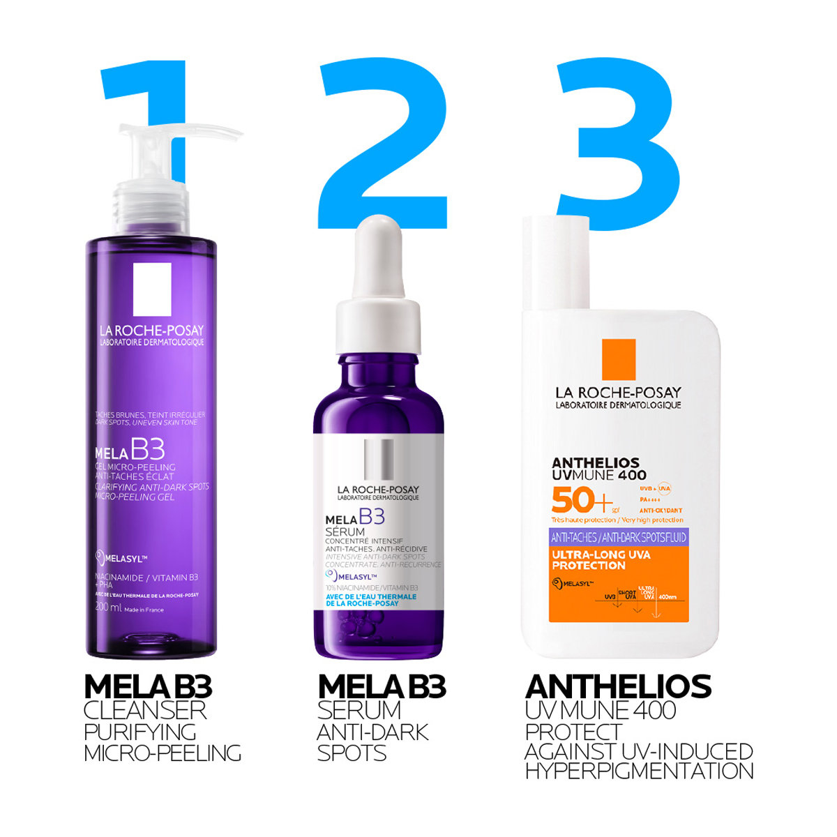 La Roche-Posay Mela B3 Facial Gel Cleanser, 200ml, Pack of 1 La Roche-Posay Mela B3 Facial Gel Cleanser, 200ml, Pack of 1