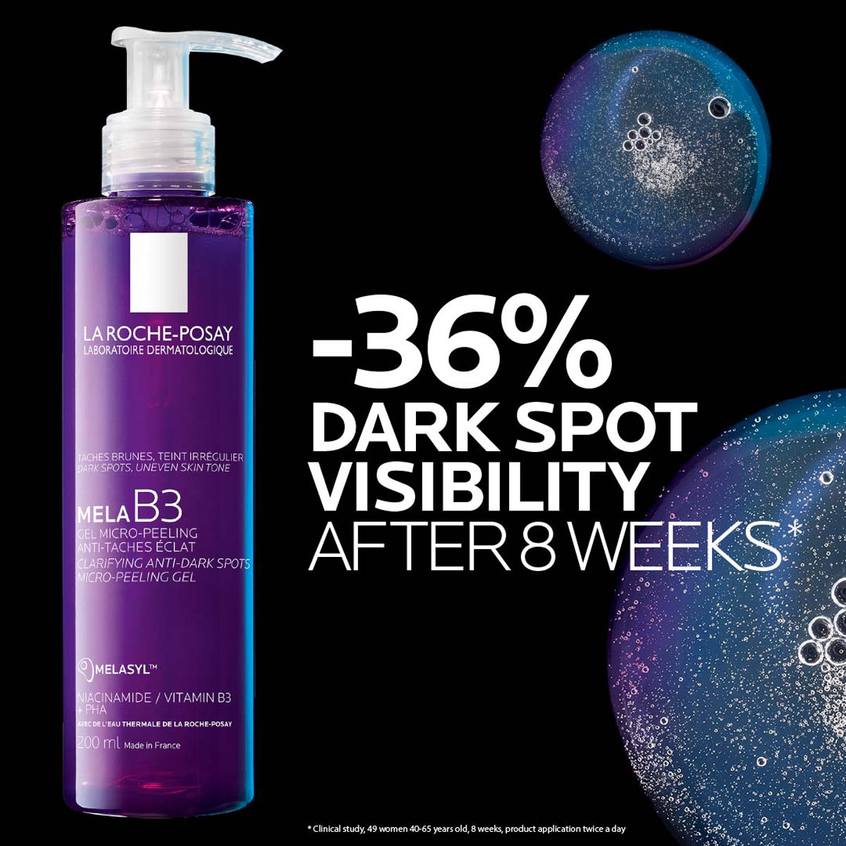 La Roche-Posay Mela B3 Facial Gel Cleanser, 200ml, Pack of 1 La Roche-Posay Mela B3 Facial Gel Cleanser, 200ml, Pack of 1