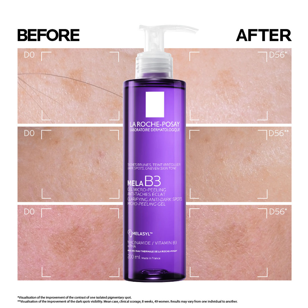 La Roche-Posay Mela B3 Facial Gel Cleanser, 200ml, Pack of 1 La Roche-Posay Mela B3 Facial Gel Cleanser, 200ml, Pack of 1