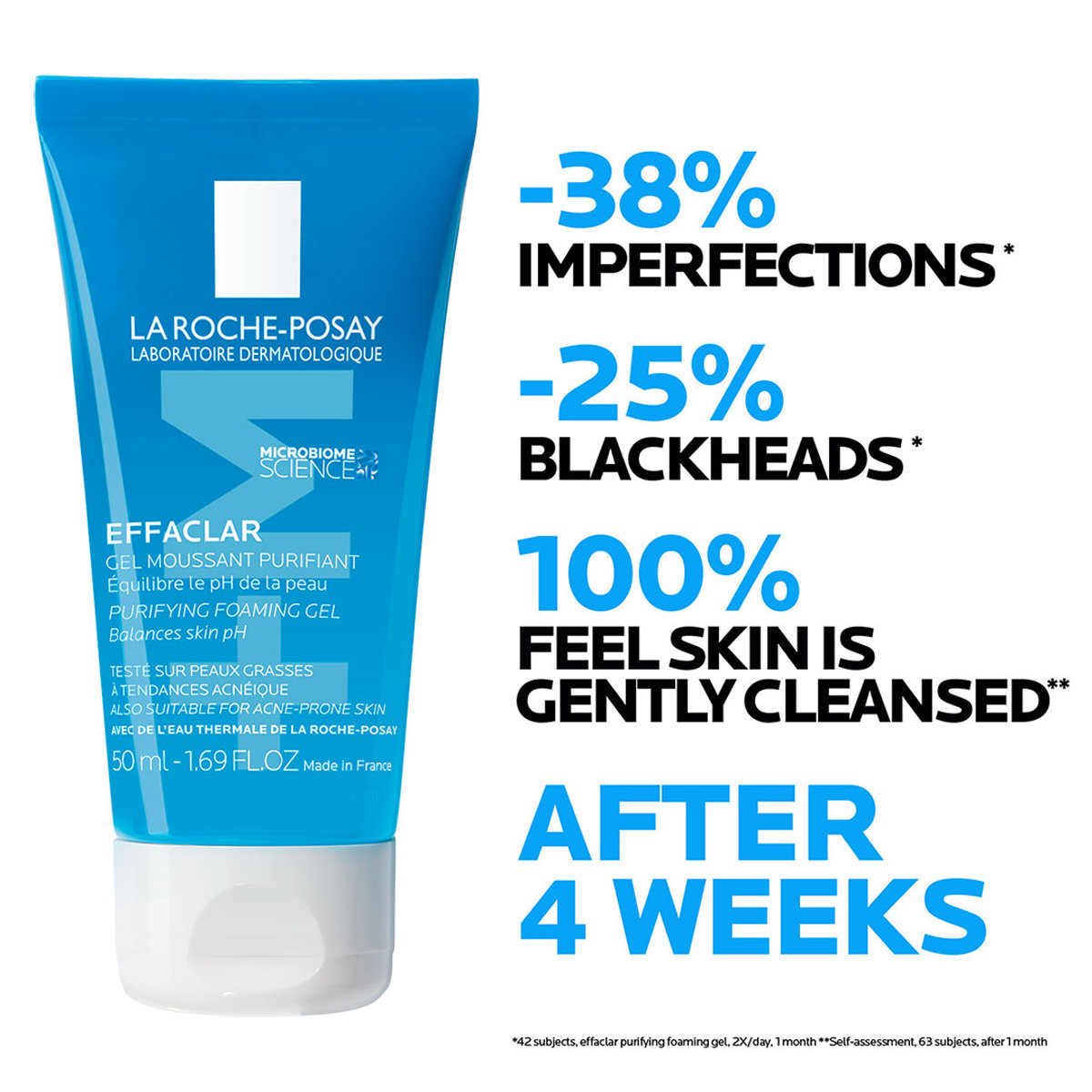 La Roche-Posay Effaclar Purifuing Foaming Gel, 50ml, Pack of 1 La Roche-Posay Effaclar Purifuing Foaming Gel, 50ml, Pack of 1