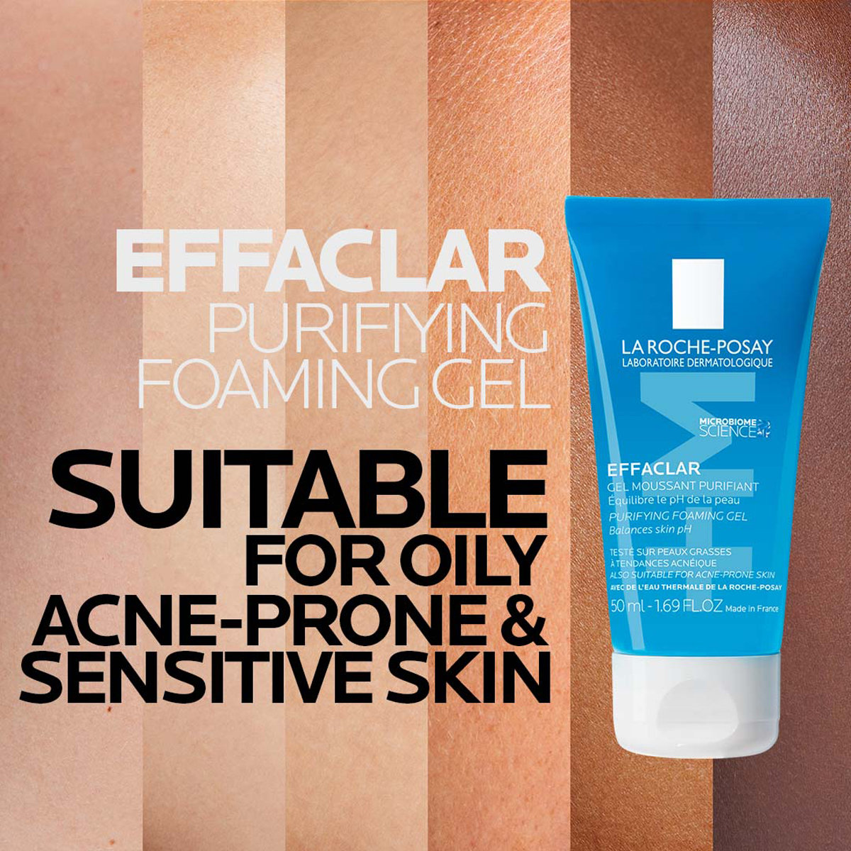 La Roche-Posay Effaclar Purifuing Foaming Gel, 50ml, Pack of 1 La Roche-Posay Effaclar Purifuing Foaming Gel, 50ml, Pack of 1