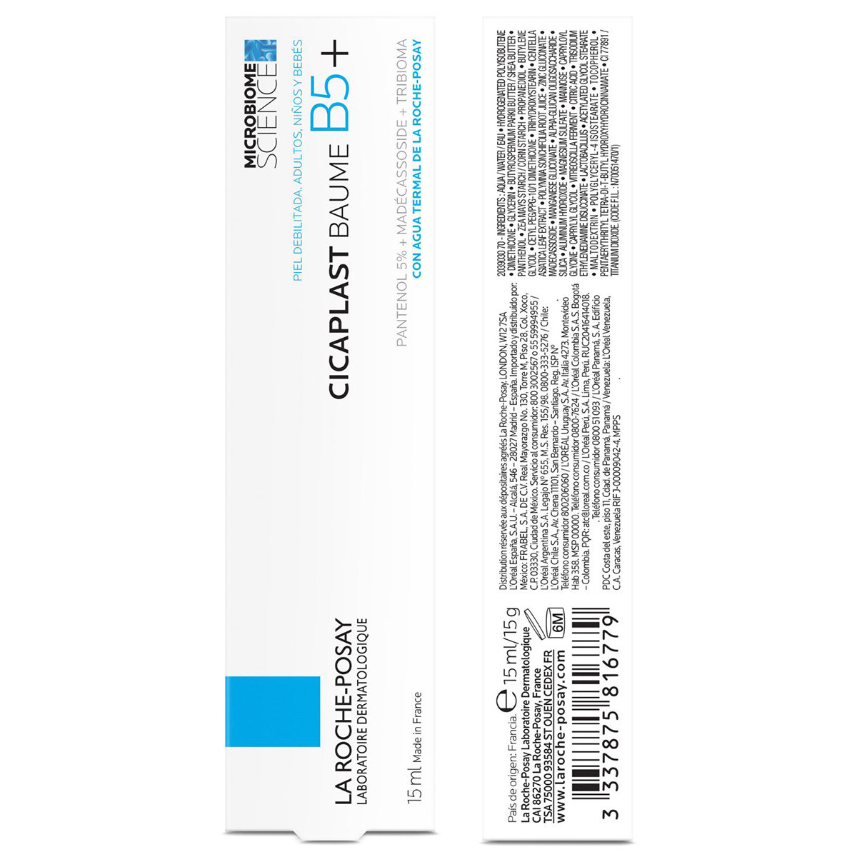 La Roche-Posay Cicaplast Baume B5+ Soothing Balm, 15 ml, Pack of 1 La Roche-Posay Cicaplast Baume B5+ Soothing Balm, 15 ml, Pack of 1
