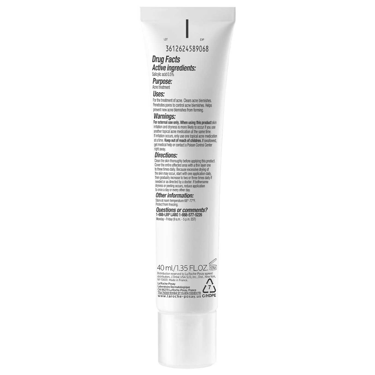 La Roche-Posay Effaclar Duo+M Gel Cream, 40 ml, Pack of 1 La Roche-Posay Effaclar Duo+M Gel Cream, 40 ml, Pack of 1