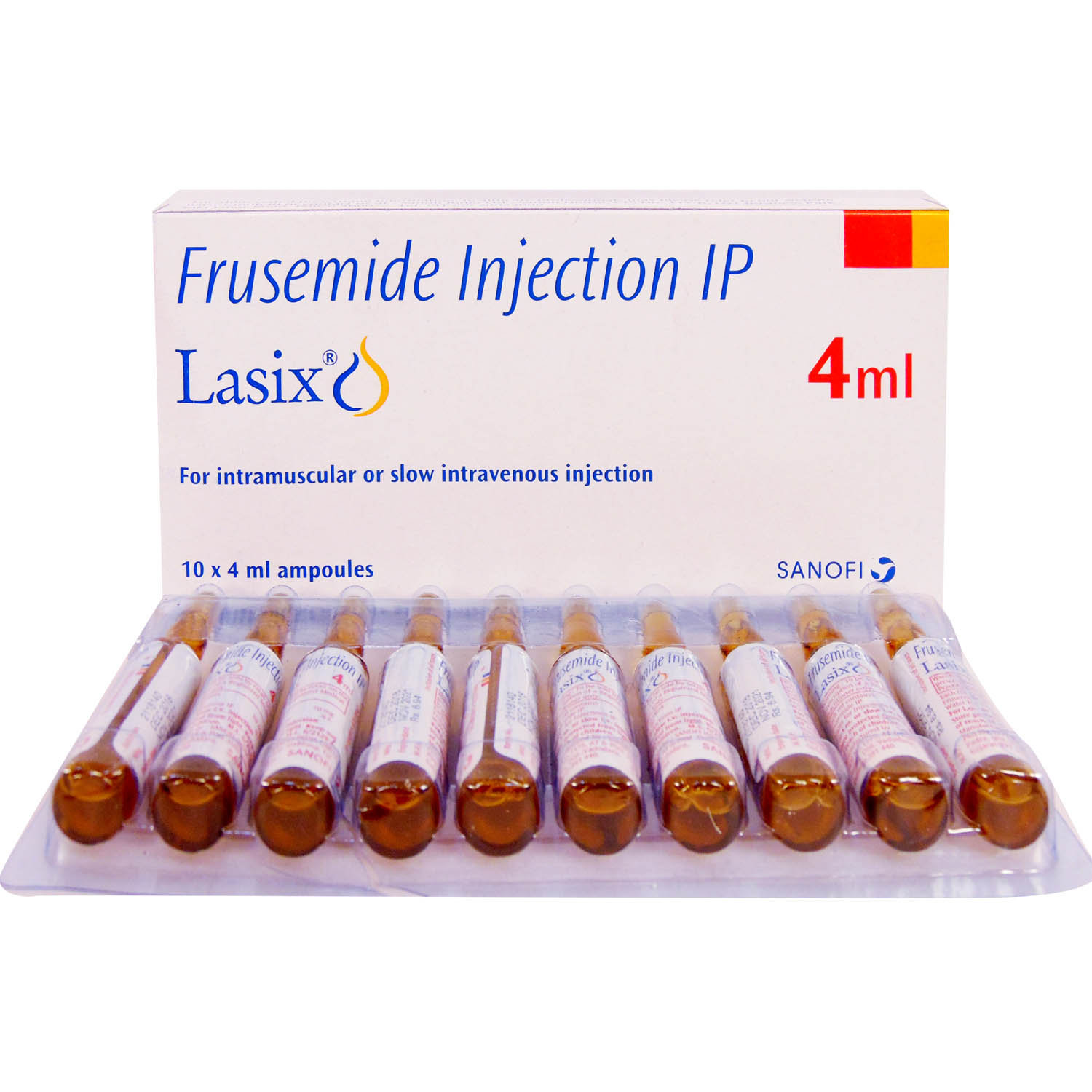 Lasix Injection 10 x 4 ml, Pack of 10 InjectionS Lasix Injection 10 x 4 ml, Pack of 10 InjectionS