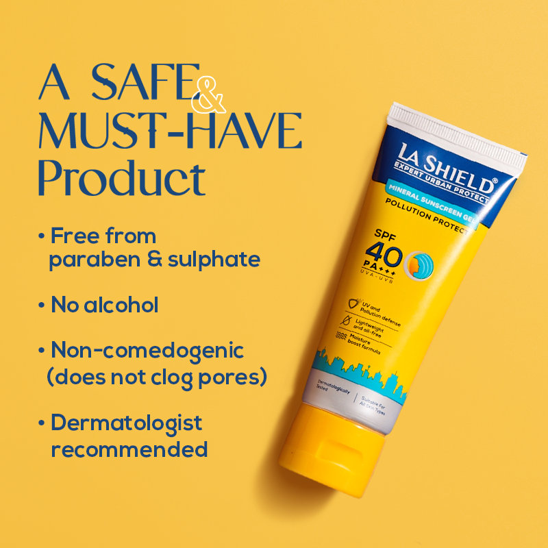 La Shield Expert Urban Protect SPF 40 PA+++ Sunscreen Gel, 50 gm, Pack of 1 La Shield Expert Urban Protect SPF 40 PA+++ Sunscreen Gel, 50 gm, Pack of 1