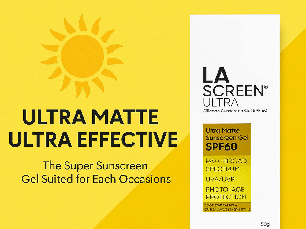 La Screen Ultra Silicone Sunscreen Spf 60 P+++ Gel 50 gm, Pack of 1 La Screen Ultra Silicone Sunscreen Spf 60 P+++ Gel 50 gm, Pack of 1