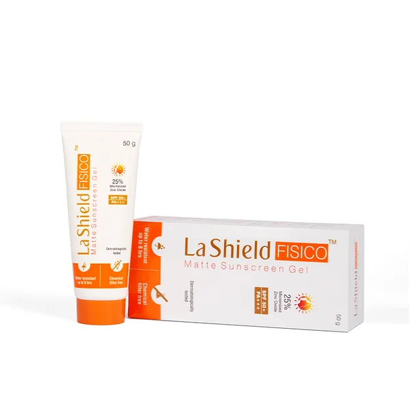 La Shield Fisico Spf 50+ Pa+++ Matte Sunscreen Gel 50 gm, Pack of 1