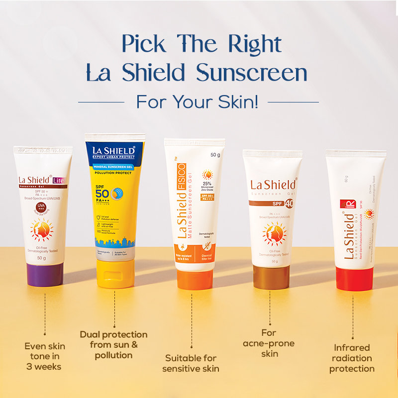 La Shield Fisico Spf 50+ Pa+++ Matte Sunscreen Gel 50 gm, Pack of 1 La Shield Fisico Spf 50+ Pa+++ Matte Sunscreen Gel 50 gm, Pack of 1