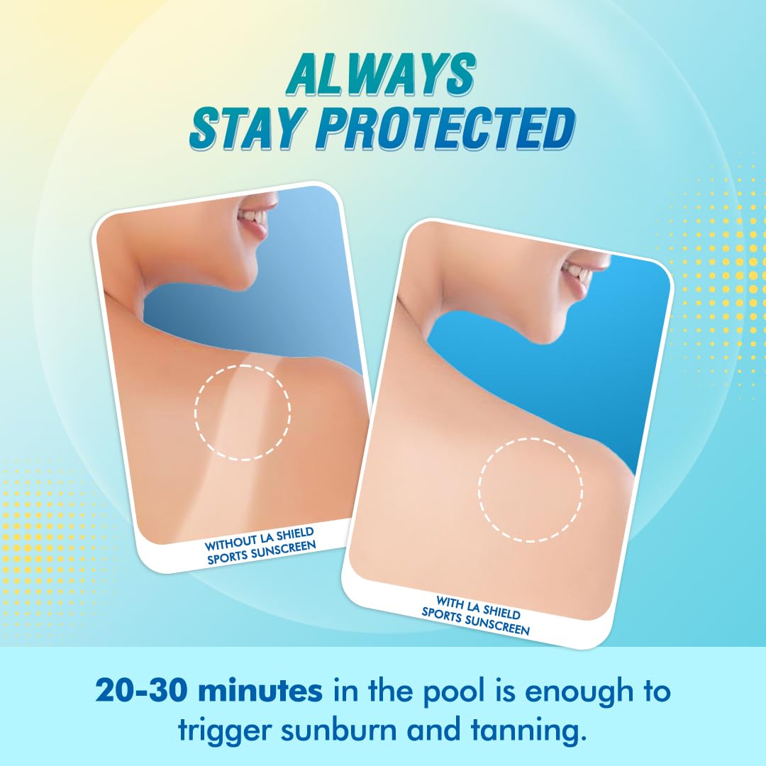 La Shield Sports SPF 50+ PA+++ Mineral Sunscreen Gel, 50 gm, Pack of 1 La Shield Sports SPF 50+ PA+++ Mineral Sunscreen Gel, 50 gm, Pack of 1