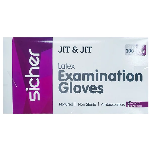 Latex Examination Powdered Gloves Small 100 Count