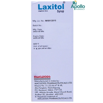 Laxitol Syrup 200 ml, Pack of 1 SYRUP