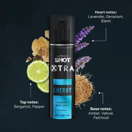 Buy Layer'r Shot Xtra Energy Body Spray, 120 ml | 19 Minutes Delivery ...