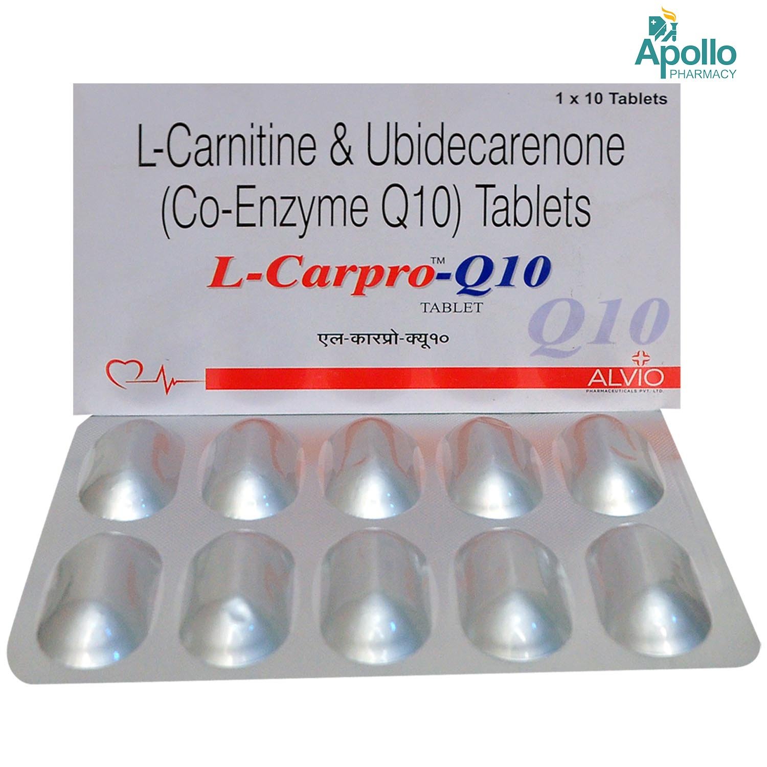 L-Carpro-Q10 Tablet 10's, Pack of 10 TabletS L-Carpro-Q10 Tablet 10's, Pack of 10 TabletS