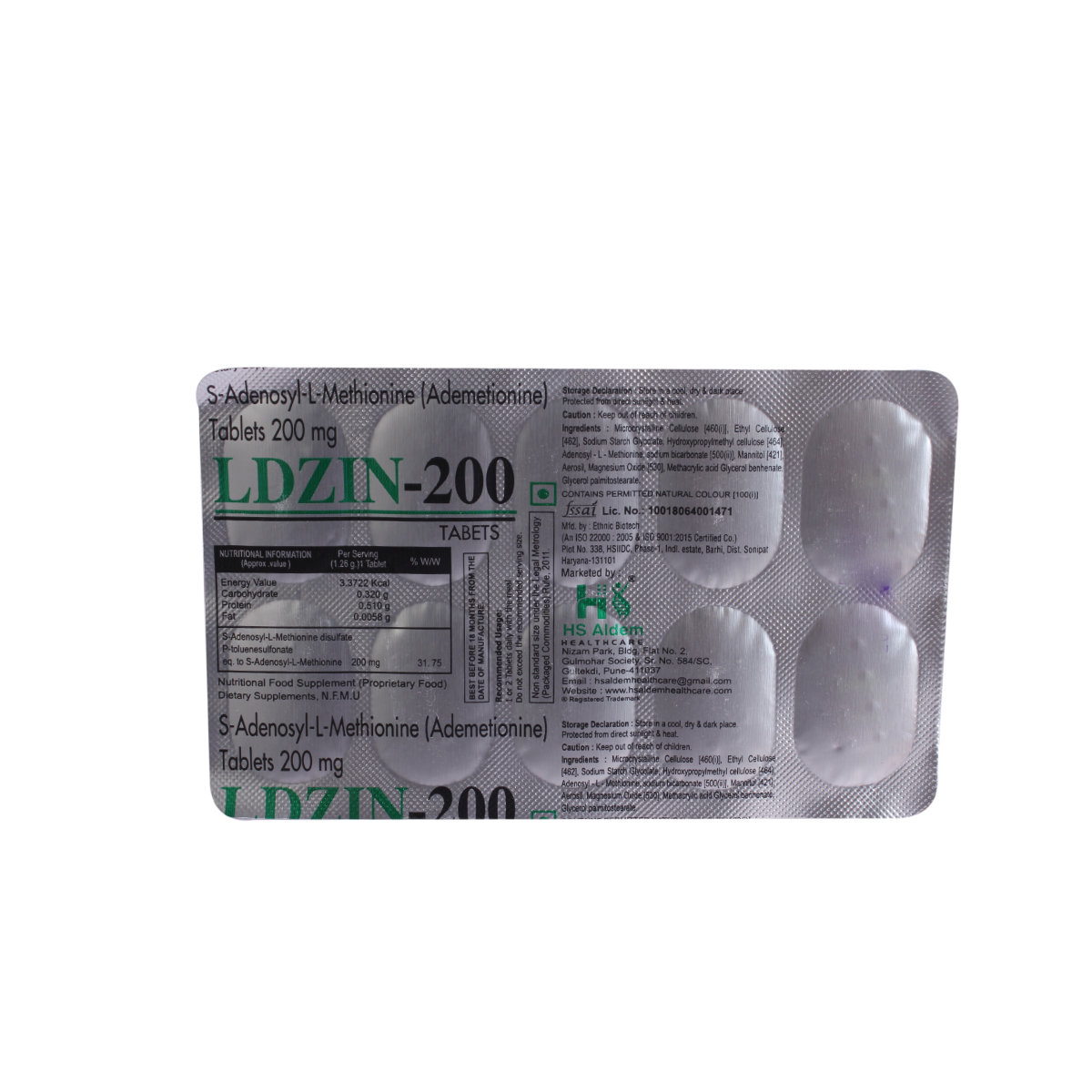 Ldzin-200mg Tablet 10's, Pack of 10 TabletS Ldzin-200mg Tablet 10's, Pack of 10 TabletS