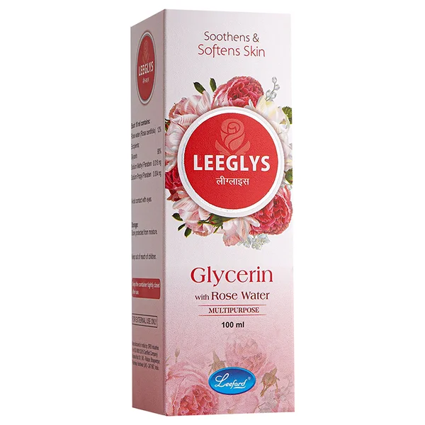 Leeglys Glycerin with Rose Water Soft and Smooth Skin 100 ml