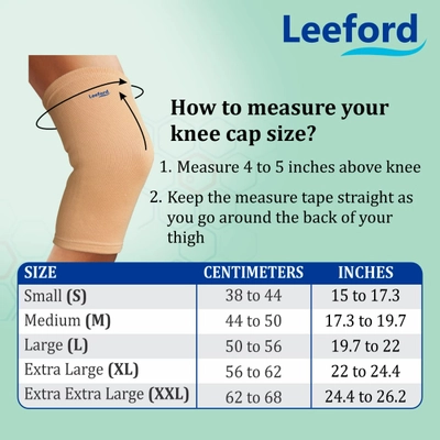 Leeford Premium Knee Cap XL, 1 Count, Pack of 1